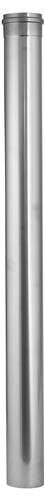 Kachelpijp enkelwandig RVS Ø80mm x 1000mm