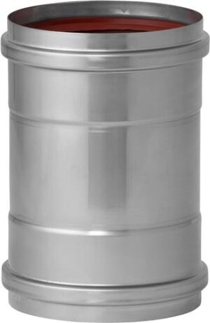 Enkelwandig mof RVS – Ø80mm x 500mm