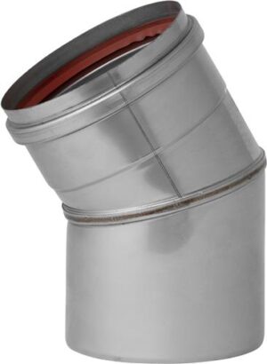 Enkelwandig Bocht 30° RVS – Ø80mm
