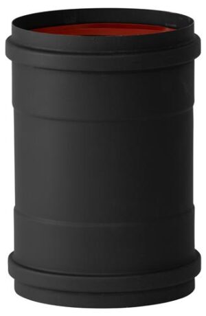 Enkelwandig mof RVS – Ø80mm zwart