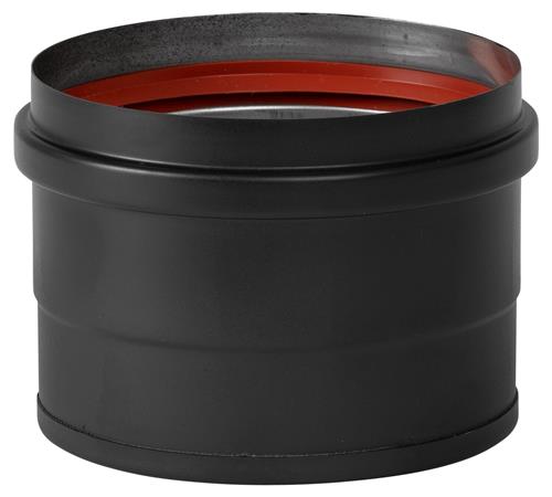 Enkelwandig deksel T-stuk RVS – Ø80mm zwart Enkelwandig deksel T-stuk RVS – Ø80mm zwart