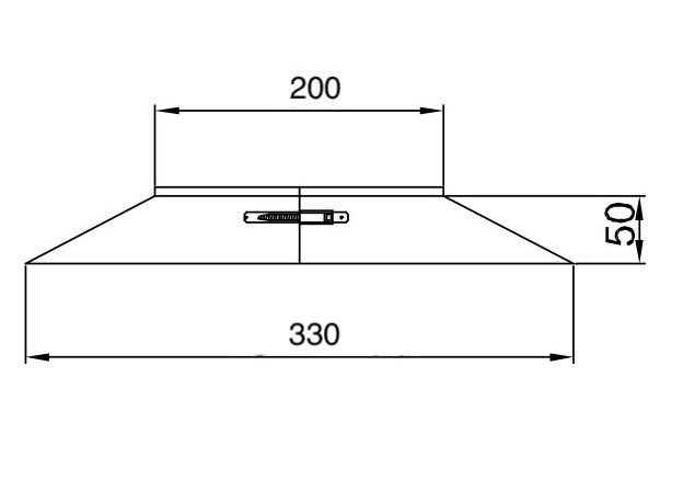 Dubbelwandig stormkraag RVS – Ø150/200mm - Afbeelding 2 Dubbelwandig stormkraag RVS – Ø150/200mm - Afbeelding 2