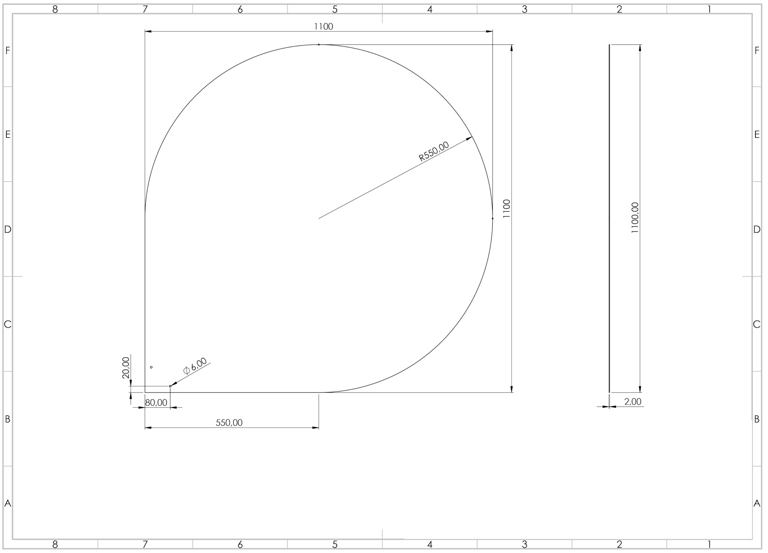 Vloerplaat zwart druppelvorm 110x135cm - Afbeelding 2 Vloerplaat zwart druppelvorm 110x135cm - Afbeelding 2